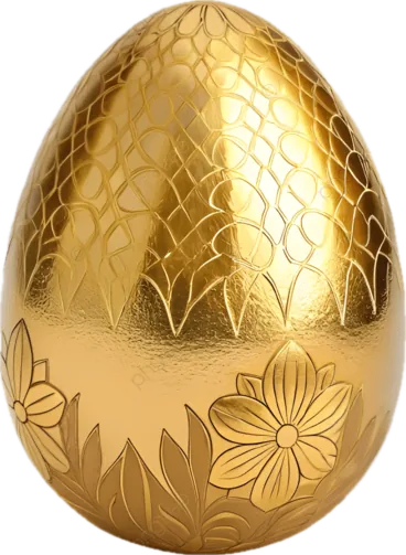 A golden Easter egg